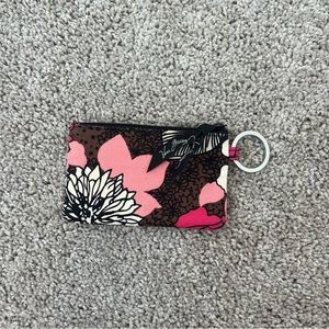 NWOT Pink and brown card case by Vera Bradley